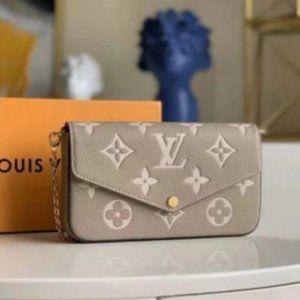 LV Multi Felicie Pochette Gray Shoulder Bag Purse
